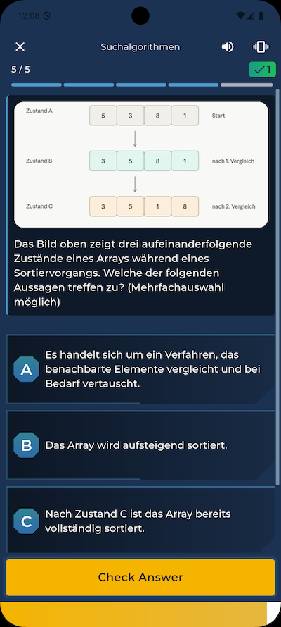 Battle-Frage in der Learn Battle App